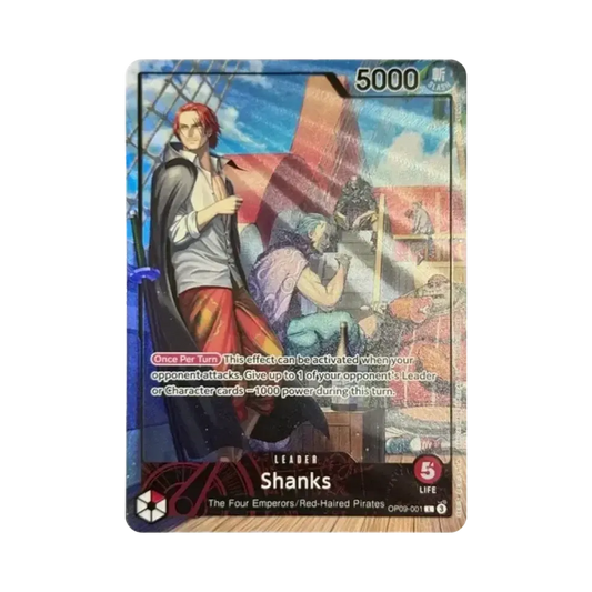 【Roh】 Shanks L [OP09-001][Englische Version](Promokarte"PSALimitedCollaborationPromoCard