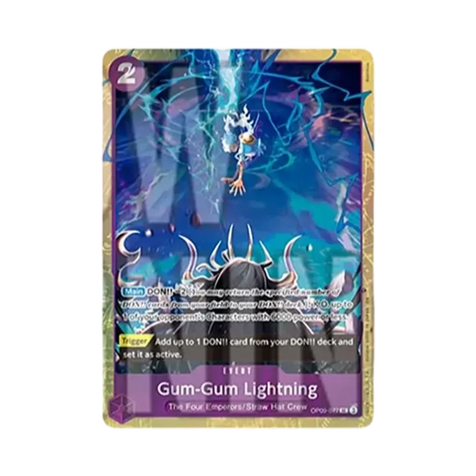 【PSA10】 Gum0Gum Lightning UC [OP09-077][Englische Version](Premium Card Collection"Best Selection Vol.4