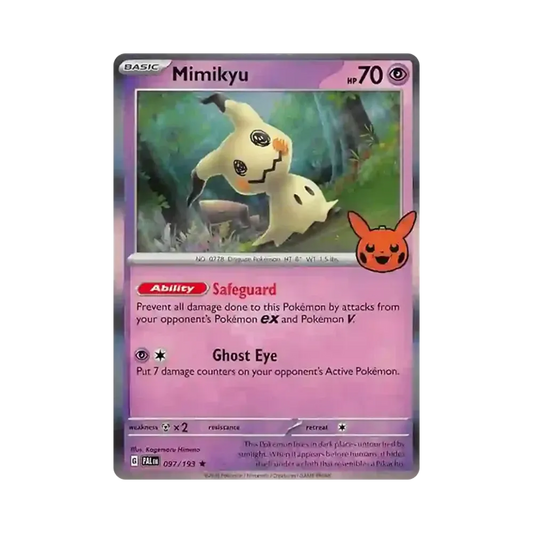 【Raw】 Mimikyu R [PAL EN 097/193][English Version](Scarlet & Violet"Trick or Trade 2023