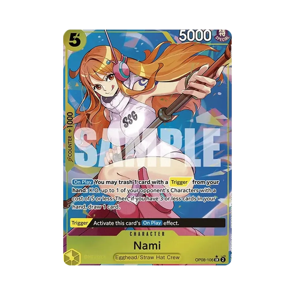 【PSA10】 Nami SR0P [OP08-106] Englische Version (Boosterpack OP008 "TWO LEGENDS"