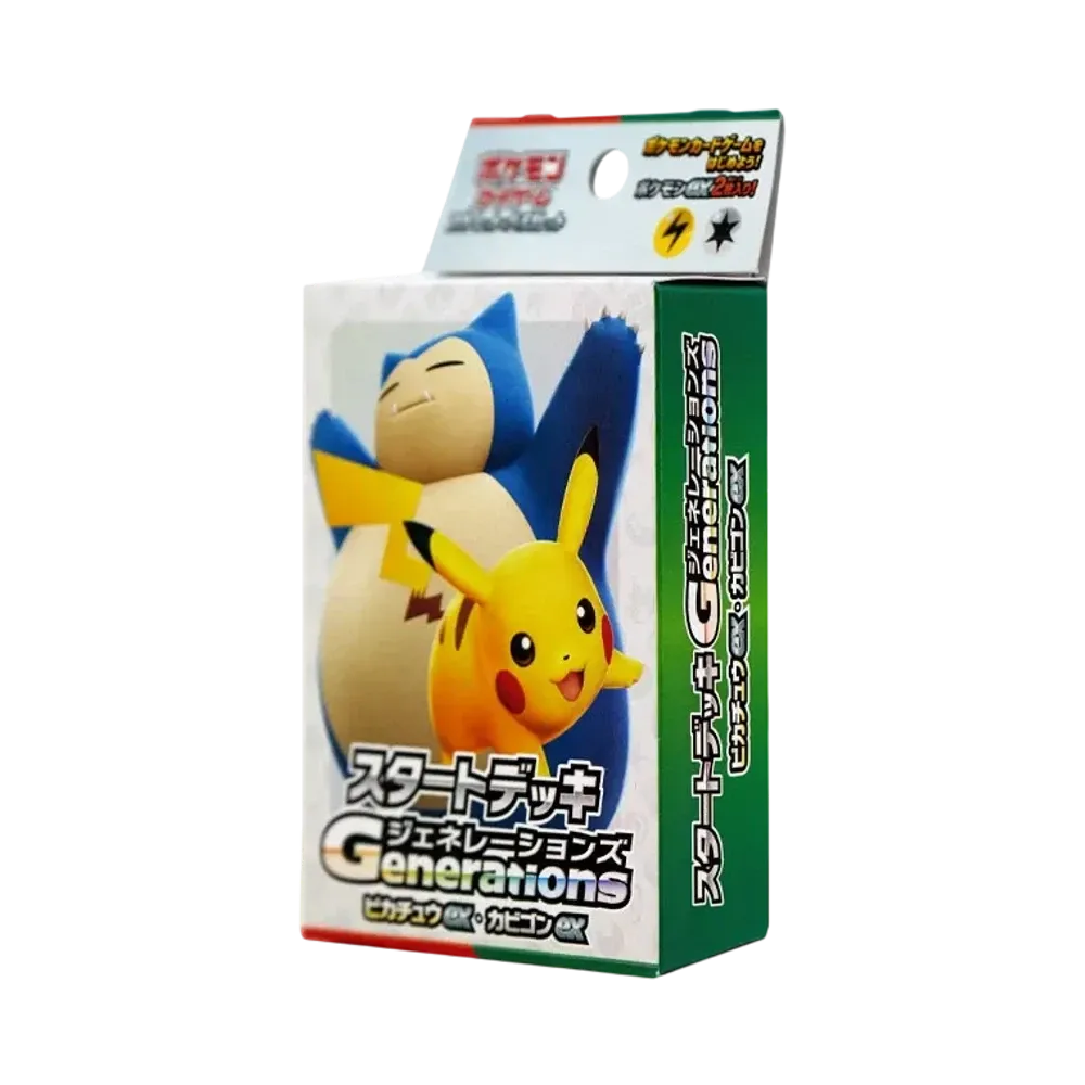 【For pricing, please contact us via Instagram DM】 SVM Pokémon TCG: Scarlet & Violet Start Deck Generations"Pikachuex・Snorlaxex"
