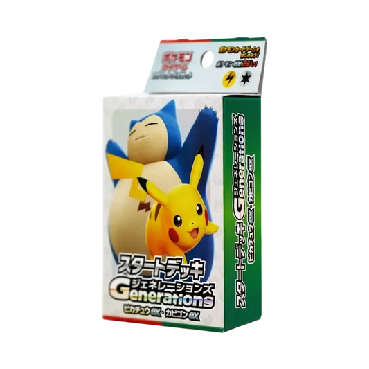 【SVM0k】 Pokémon TCG: Mazzo Inizio Scarlatto e Violetto Generazioni Pikachu ex e Snorlax ex