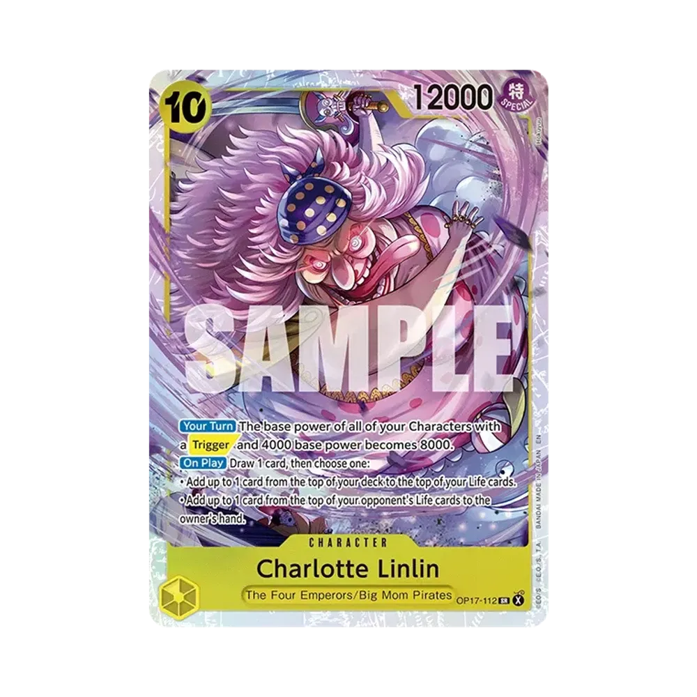 【Raw】 Charlotte Linlin SR [OP17-112][English Version](Booster Pack OP017 "THE WORLD'S STRONGEST WARRIORS