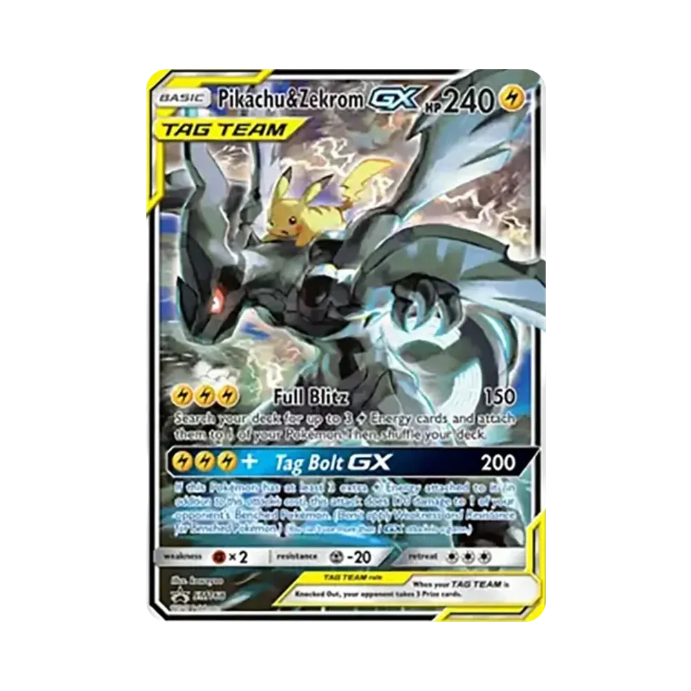 【PSA10】 Pikachu&Zekrom GX P [SM168][Englische Version](Sun & Moon"Promokarte")