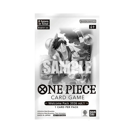 ONE PIECE Card Game Promo-Karte Willkommenspaket 2026 Vol. 1 Englische Version Pack