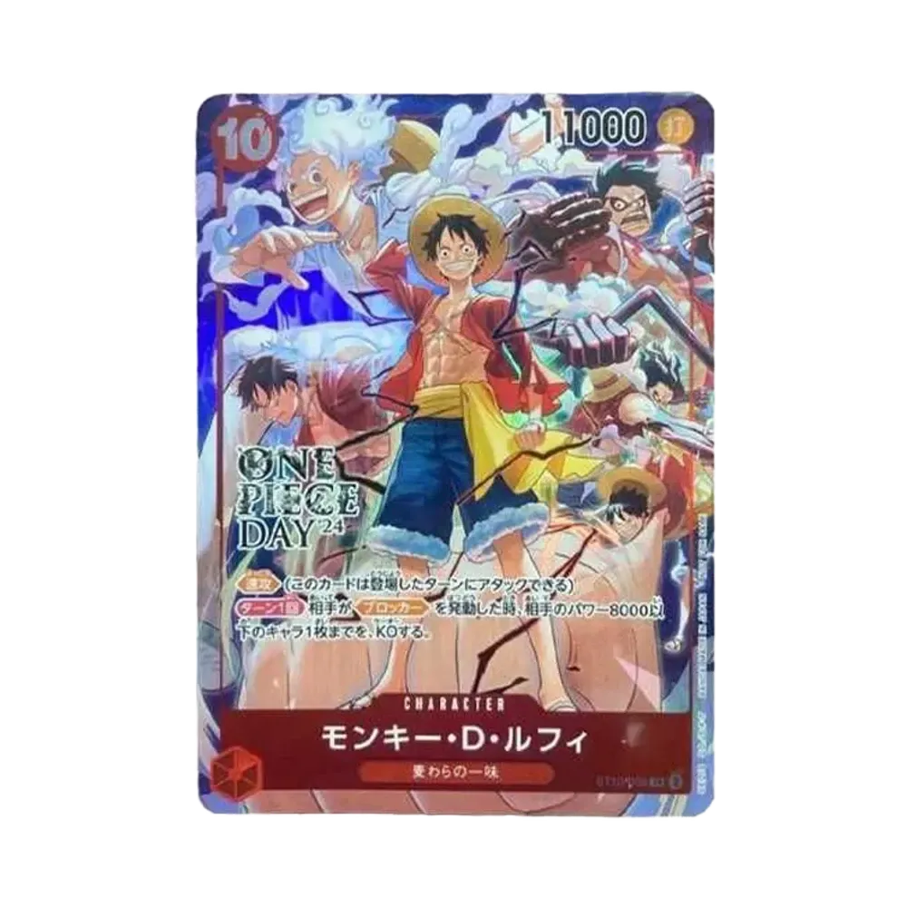 【Raw】 Monkey.D.Luffy SR [ST10-006](Carta promozionale "ONE PIECE DAY'24 Visitor Bonus