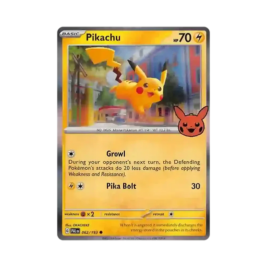【Raw】 Pikachu C [PAL EN 062/193][Versione inglese](Scarlatto e Violetto"Trick or Trade 2023