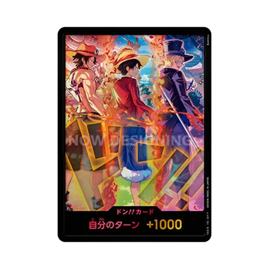DON!! Karte (Ace & Sabo & Luffy): Versiegeltes 100-Karten-Set (Jubiläums-Set, englische Version, 3. Jubiläums-Set)
