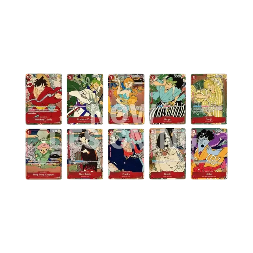 【Raw】 Ciurma di Cappello di Paglia : Ukiyoe[Versione inglese](ONE PIECE CARD GAME"Set 1° anniversario Set di 100 carte