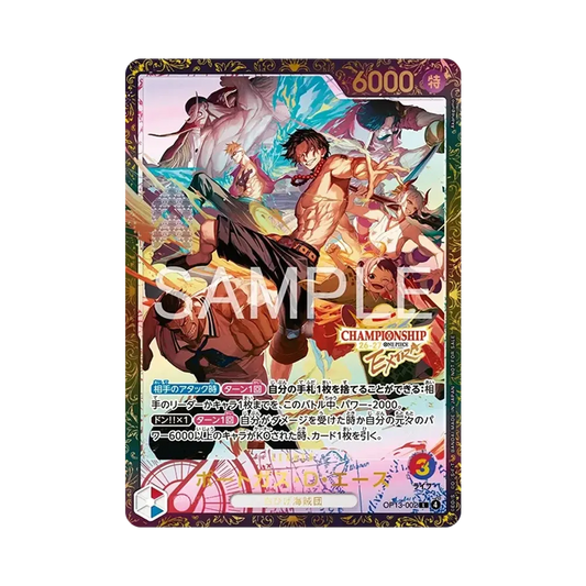 【PSA10】 Portgas.D.Ace L :Top 64 [OP13-002](Promokarte "ExtRaChampionship26027 Season 1 QualifierTournament