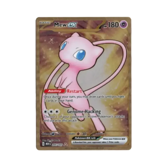 【Raw】 Mew ex HR [MEW EN 205/165][English Version](Scarlet & Violet"151 UltraPremium Collection MetalCard