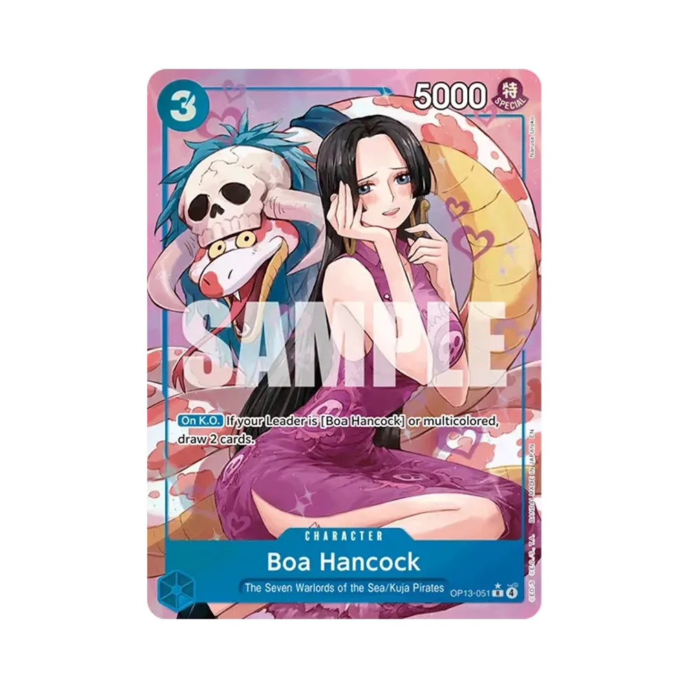 【PSA10】 Boa Hancock R0P [OP13-051] Versione inglese (Booster Pack OP013 "CARRYING ON HIS WILL"