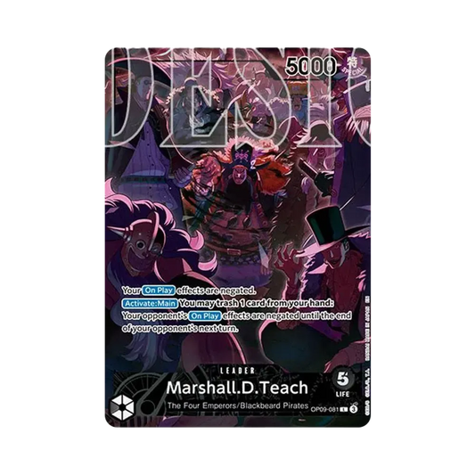 【Roh】 Marshall.D.Teach L [OP09-081][Englische Version](Jubiläumsset"Englisches 2. Jubiläumsset Englische Version