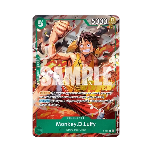 【Raw】 Monkey.D.Luffy P :Winner Prize [P-135][English Version](Promo Card"OP016 Release Event