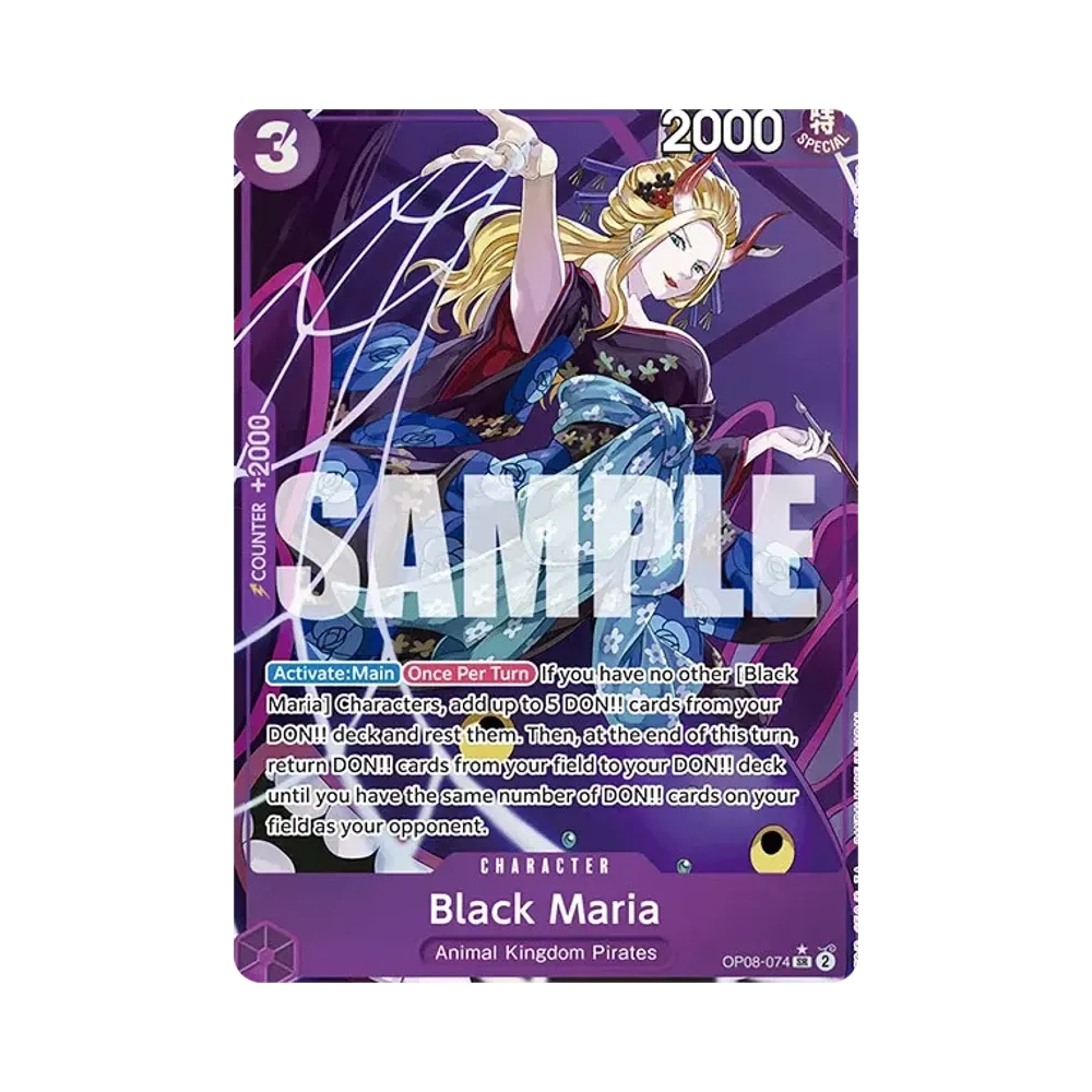 【PSA10】 Black Maria SR0P [OP08-074] Versione inglese (Booster Pack OP008 "TWO LEGENDS"