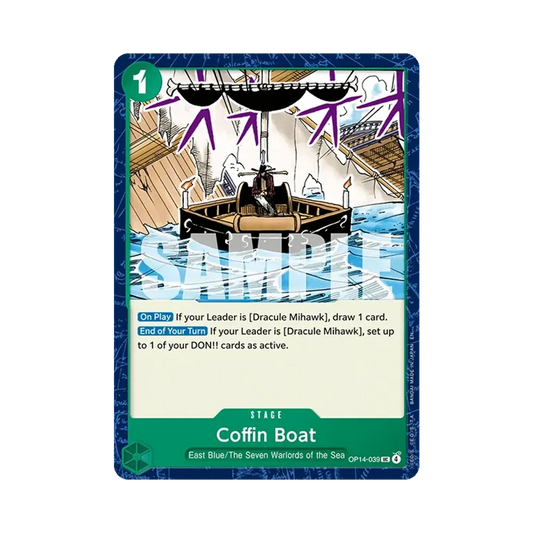 【Raw】 Coffin Boat UC [OP14-039][English Version](Booster Pack OP014 "THE AZURE SEA'S SEVEN