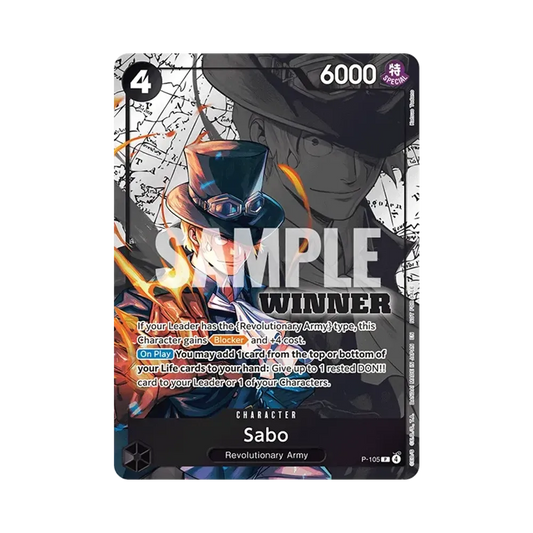 【Raw】 Sabo P [P-105][Versione inglese](Carta promozionale "Winner Pack 2026 Vol.2