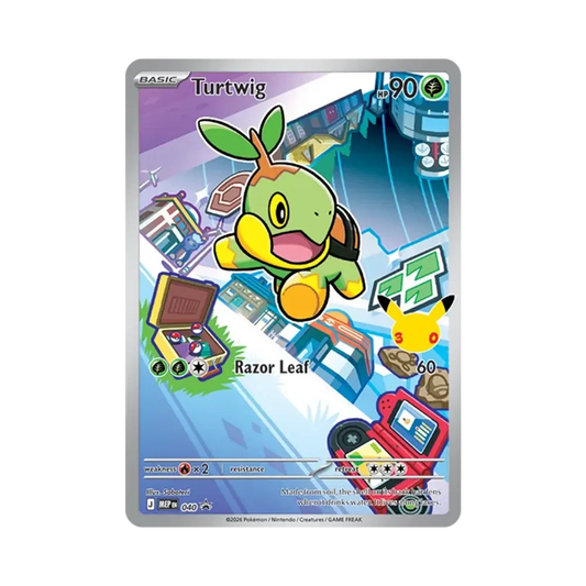 【Raw】 Turtwig [MEP EN 040][English Version](Mega Evolution"First Partner Illustration Collection Set Series1
