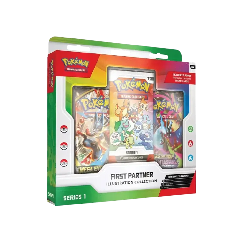 【FPIC1】 Pokémon TCG: Mega Evolution (English Version) First Partner Illustration Collection Series1