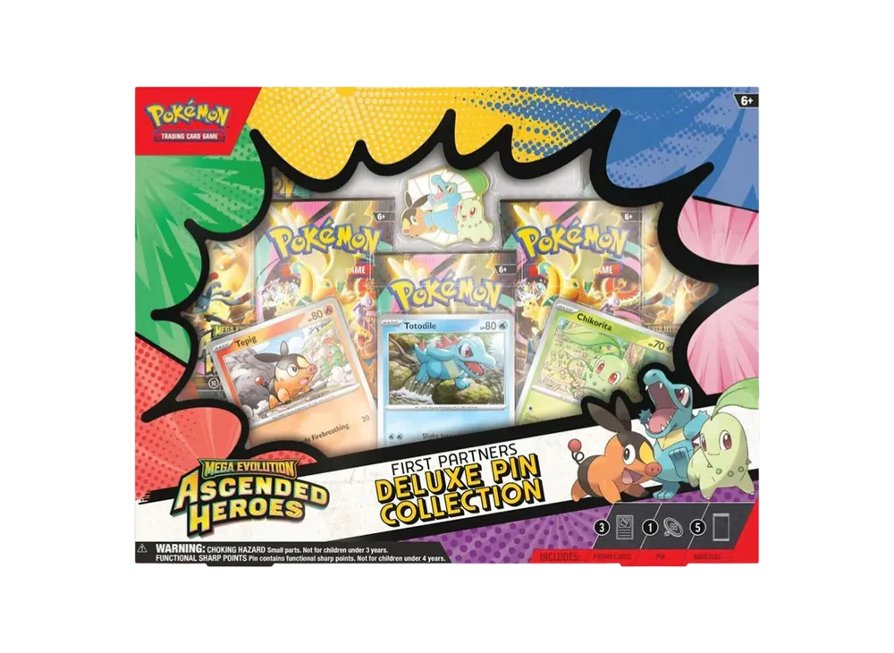 【For pricing, please contact us via Instagram DM】 ASC Pokémon TCG: Mega Evolution (English Version)Mega Evolution"Ascended Heroes First Partner Deluxe Pin Collection"