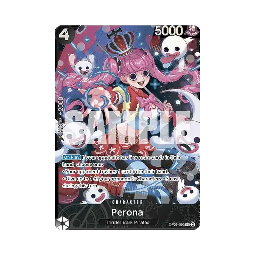 【Raw】 Perona SR [OP06-093][English Version](Promo Card"SutATreasureCup ChampionCard