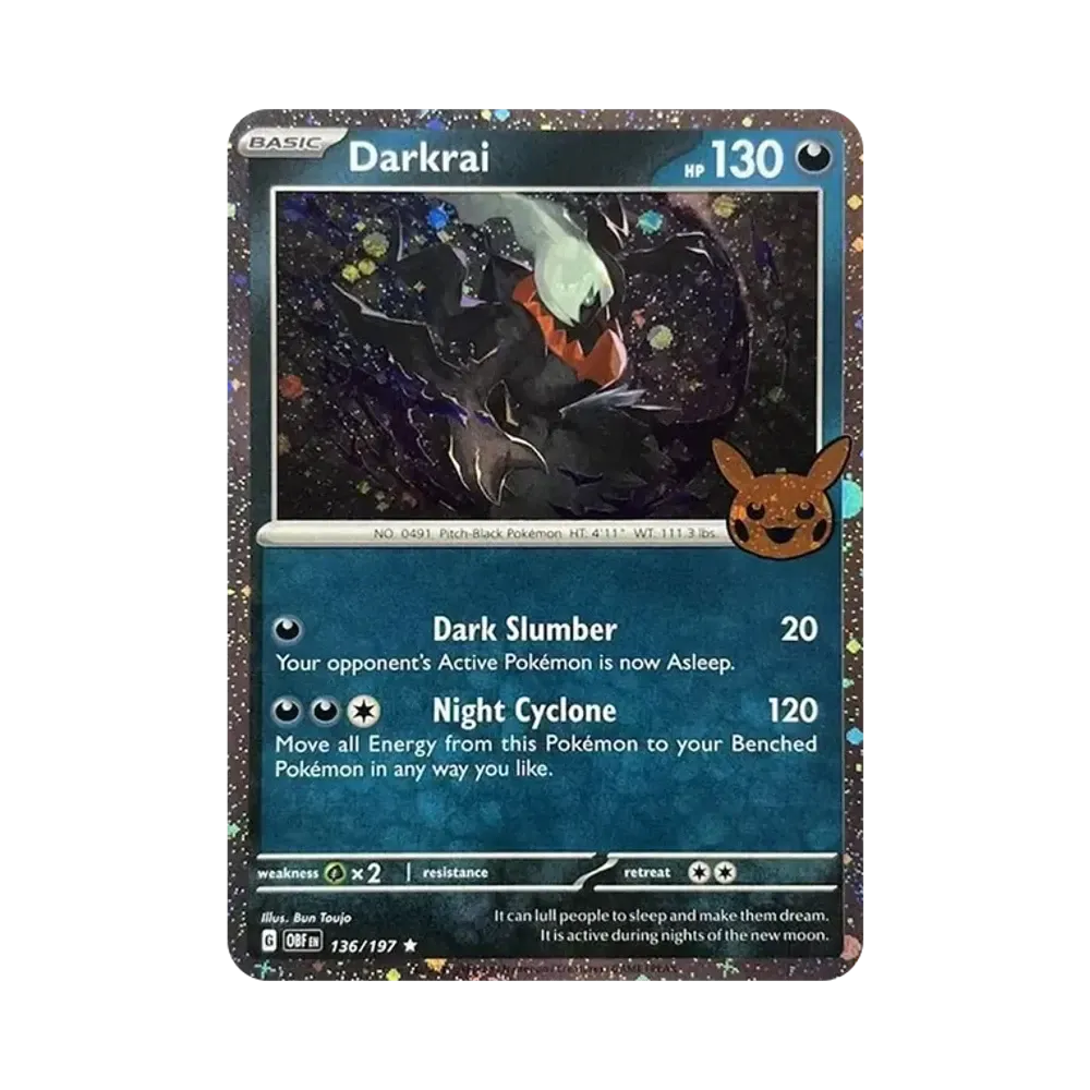 【Raw】 Darkrai R [OBF EN 136/197][Versione inglese](Scarlatto e Violetto"Trick or Trade 2024