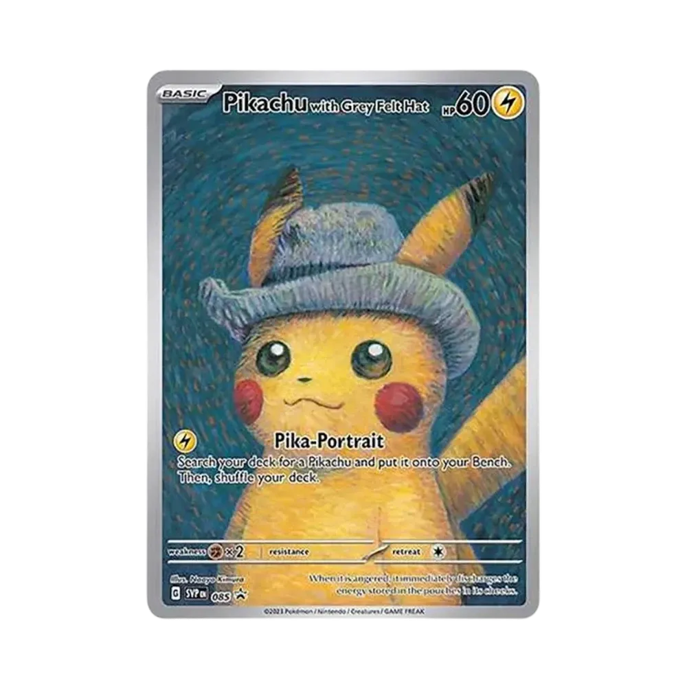 【Raw】 Pikachu : Promo [SVP EN 085]("Van Gogh Exhibition" Promo Card"SVP EN [English Version]