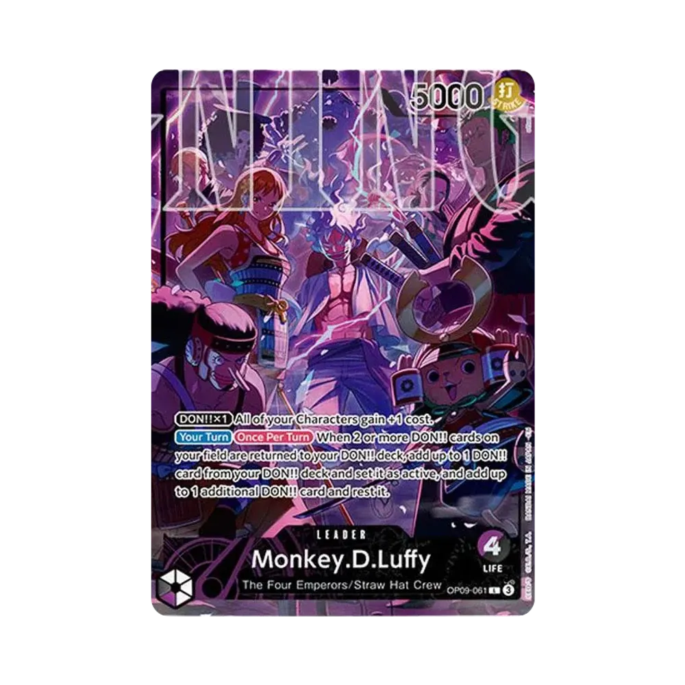 【PSA10】 Monkey.D.Luffy L [OP09-061][Englische Version](Jubiläumsset "Englisches 2. Jubiläumsset Englische Version