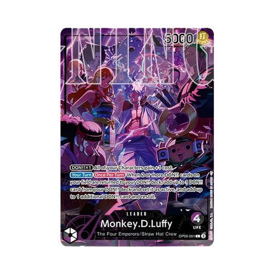 【Raw】 Monkey.D.Luffy L [OP09-061][Versione inglese](Set anniversario"Set del 2° anniversario inglese Versione inglese