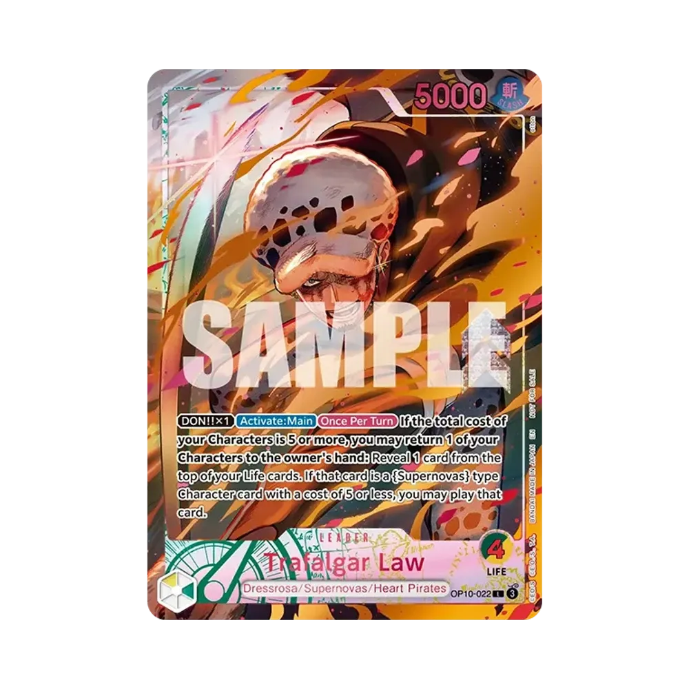 【OP-10】 Trafalgar Law L:Sealed [OP100022]【English Version】(Promo Card Flame0Flame Fruit Colosseum Europe )