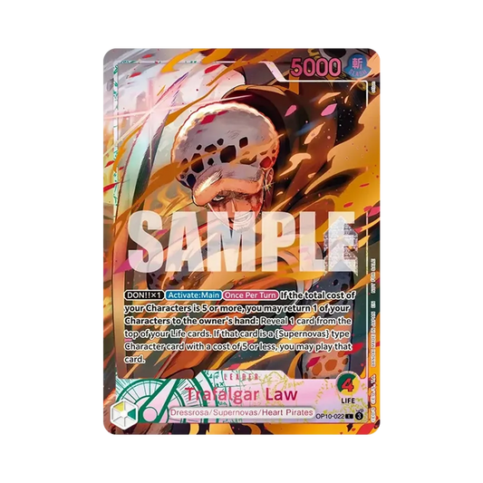 【OP-10】 Trafalgar Law L:Sealed [OP100022]【Englische Version】(Promokarte Flame0Flame Fruit Colosseum Europa )