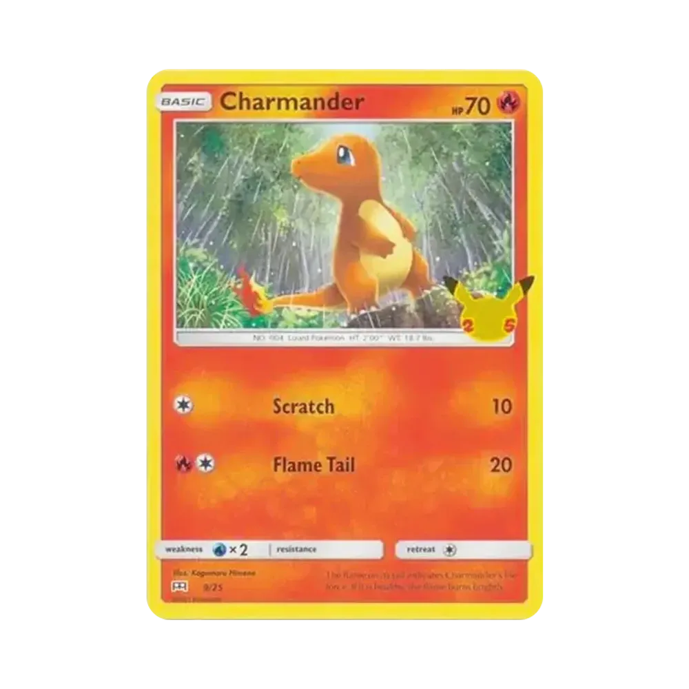 【Raw】 Charmander [9/25][Versione inglese](Sword&Shield"25° anniversario di McDonald's
