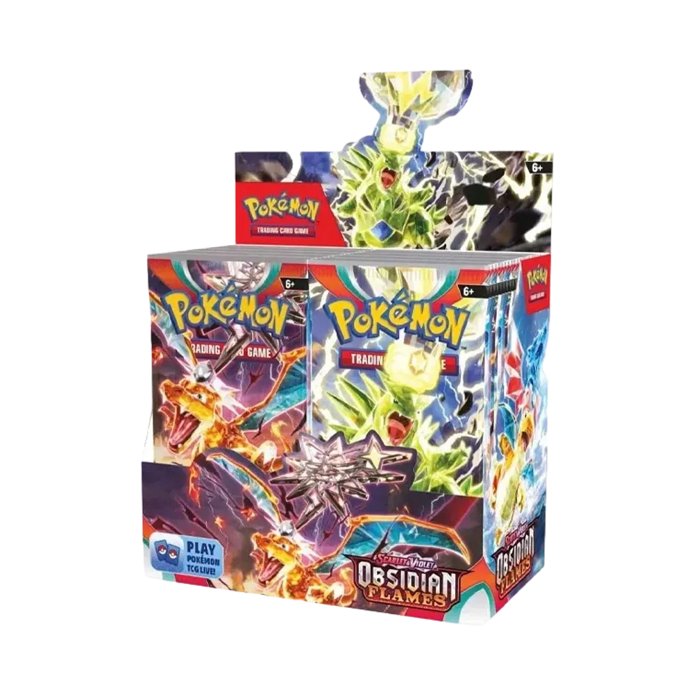 【For pricing, please contact us via Instagram DM】 OBF Pokémon TCG (English Version) Scarlet & Violet Obsidian Flames Booster Display Box
