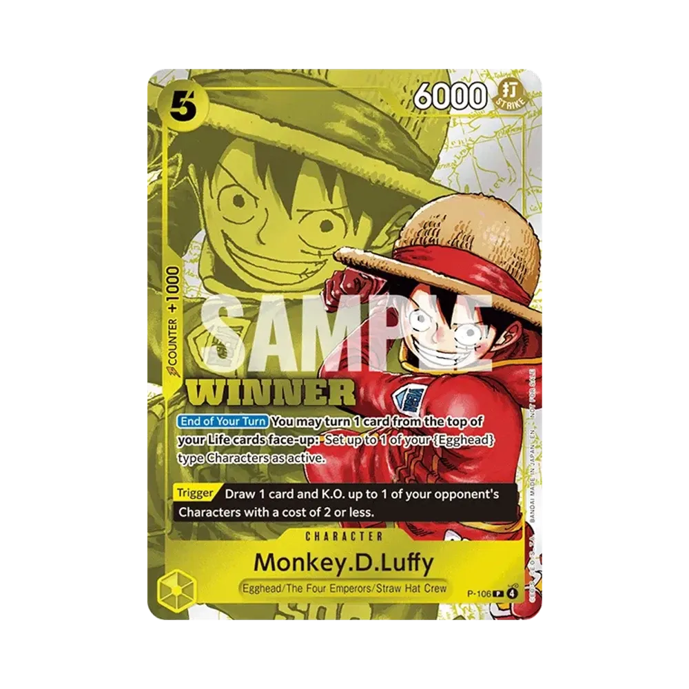 【Roh】 Monkey.D.Luffy P [P-106][Englische Version](Promokarte "Winner Pack 2026 Vol.2