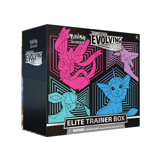 【EVS0ETB1】 Pokémon TCG (English Version) Sword & Shield Evolving Skies Elite Trainer Box (Glaceon & Vaporeon & Sylveon & Espeon)