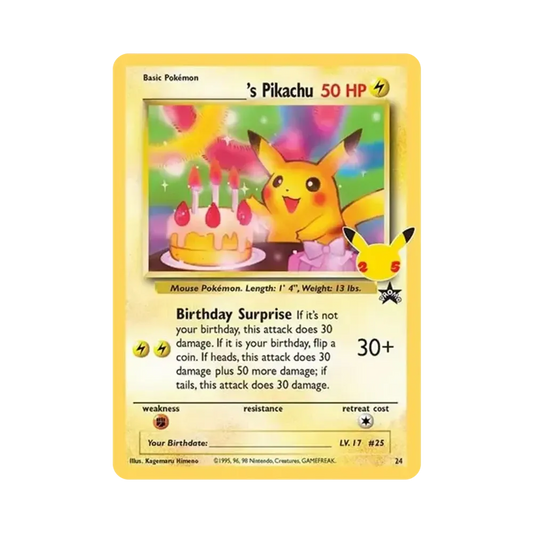【Roh】 _ von Pikachu(BirthdayPikachu) [Englische Version](Sword & Shield"Feierlichkeiten