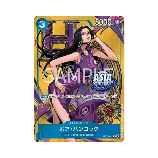 【Raw】 Boa Hancock R [OP13-051][Versione asiatica](Carta promozionale "Mini Tin Pack Set vol.3