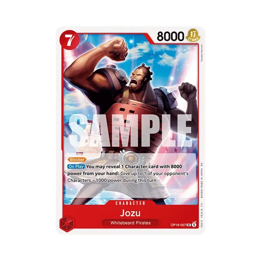 【Raw】 Jozu UC [OP16-007][English Version](Booster Pack OP016 "THE TIME OF BATTLE