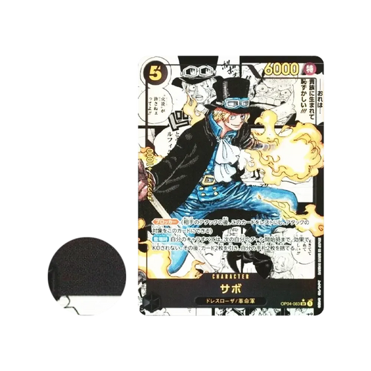 【Non sigillato】 Sabo SR0SP (Manga Rare) [OP04-083](Booster Pack OP004 "REGNI DI INTRIGHI
