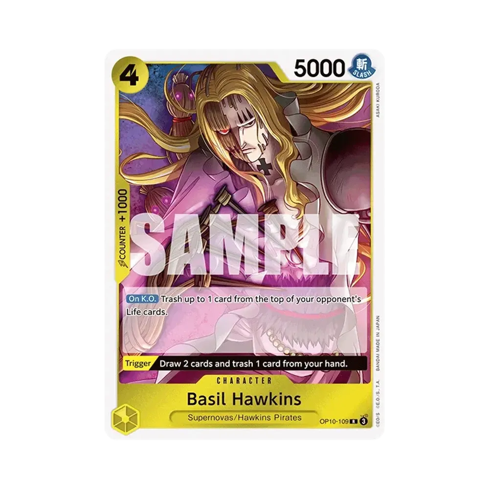 【Raw】 Basil Hawkins R [OP10-109][Versione inglese](Booster pack OP010 "ROYAL BLOOD