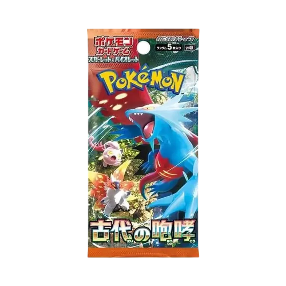 【SV4K】 Pokémon-Sammelkartenspiel: Karmesin & Purpur Erweiterungspaket Altes Brüllen (PARADOX RIFT) Pack