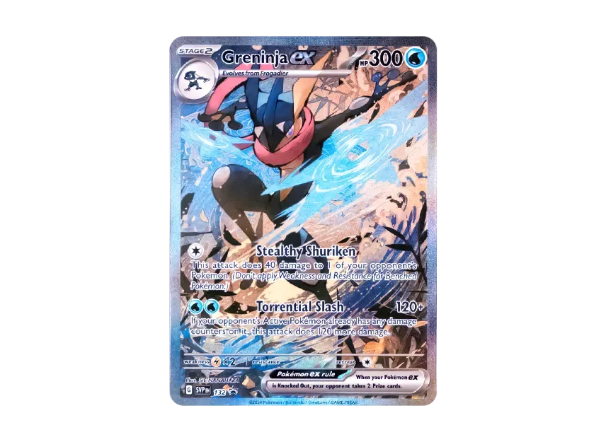 【Raw】 Greninja ex P [SVP EN 132][English Version](Scarlet & Violet「Shrouded Fable Greninja ex SpecialIllustration Collection」)