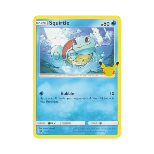 【Raw】 Squirtle [17/25][English Version](Sword&Shield"McDonald's 25th Anniversary