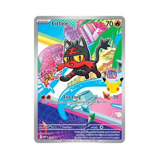 【PSA10】 Litten [MEP EN 044][Englische Version](Mega-Entwicklung "Erste-Partner-Illustration-Kollektion-Set-Serie 1")