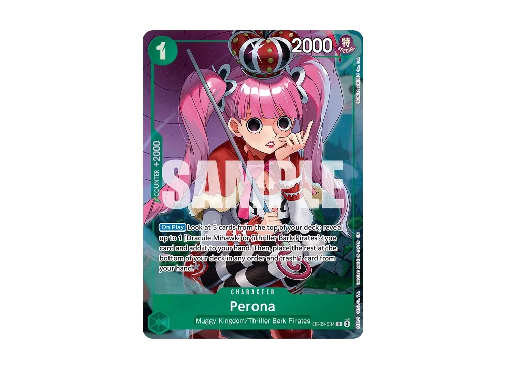 【Raw】 Perona R [OP09-034][English Version]("IllustrationBox Vol.4