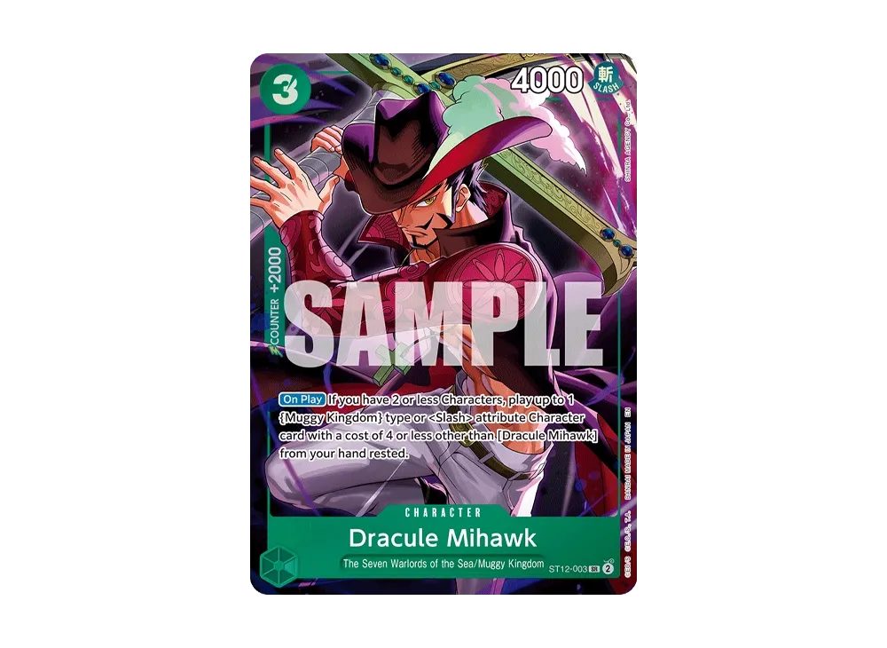 【PSA10】 Dracule Mihawk SR [ST12-003] English Version ("Illustration Box Vol.4")