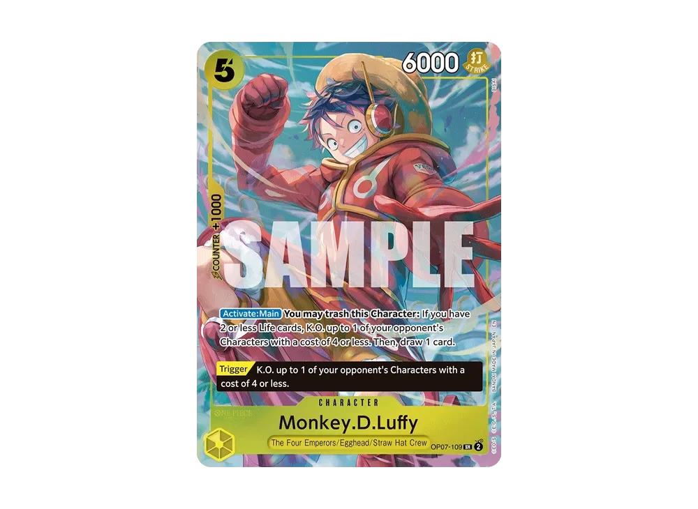 【PSA10】 Monkey.D.Luffy SR [OP07-109] English Version ("Illustration Box Vol.3")