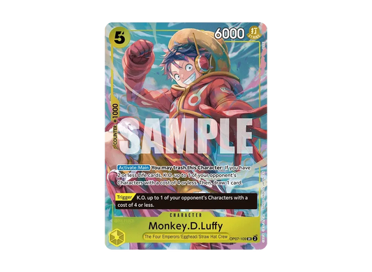 【PSA10】 Monkey.D.Luffy SR [OP07-109] English Version ("Illustration Box Vol.3