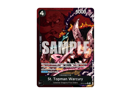 【Raw】 Saint Topman WarcuryR-P [OP13-089][English Version](Booster PackCARRYING ON HIS WILL)