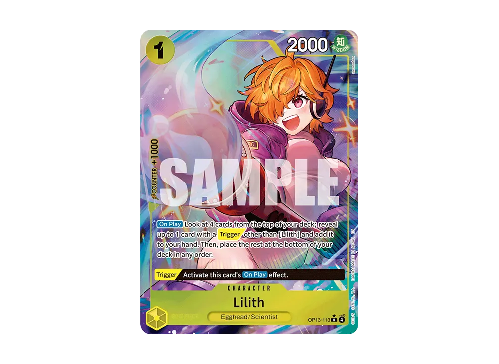 【Raw】 Lilith R-P [OP13-113][English Version](Booster Pack"CARRYING ON HIS WILL